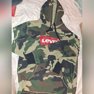 Levi's Green Camouflage Hoodie
